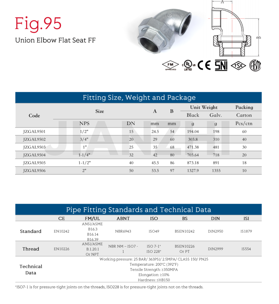 Union-Elbow-Flat-Seat-FF