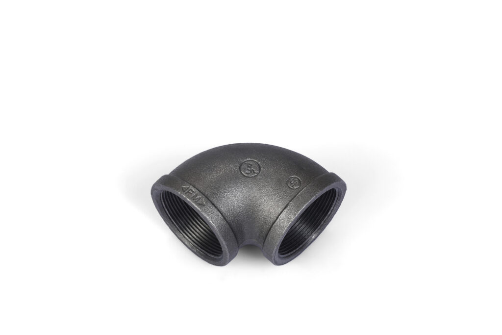 Wholesale Elbow Pipe Fitting, Malleable Iron Pipe Fitting Black 90 Degree for Home Decoration Normal NPT Thread 1/2",Threaded Gi Elbow