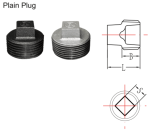 galvanized pipe plug