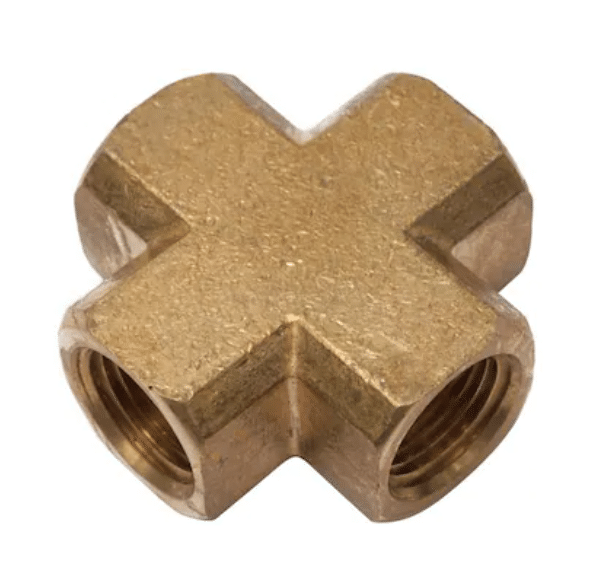 Brass 4-way pipe fittings