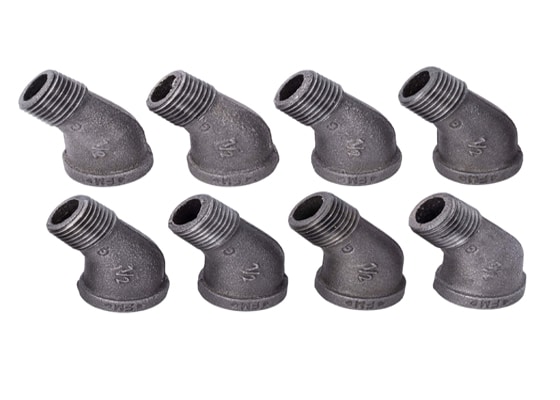 Black iron fittings