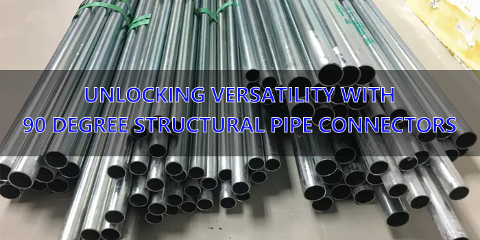 90 degree structural pipe connector