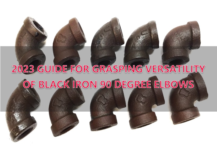 black iron 90 degree elbow