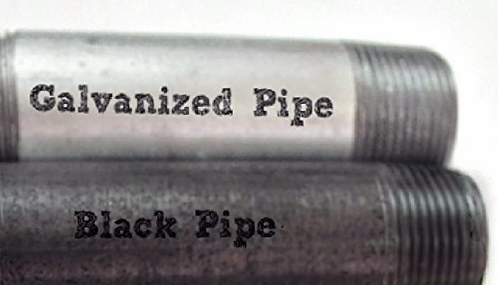Black Pipe vs Galvanized Pipe