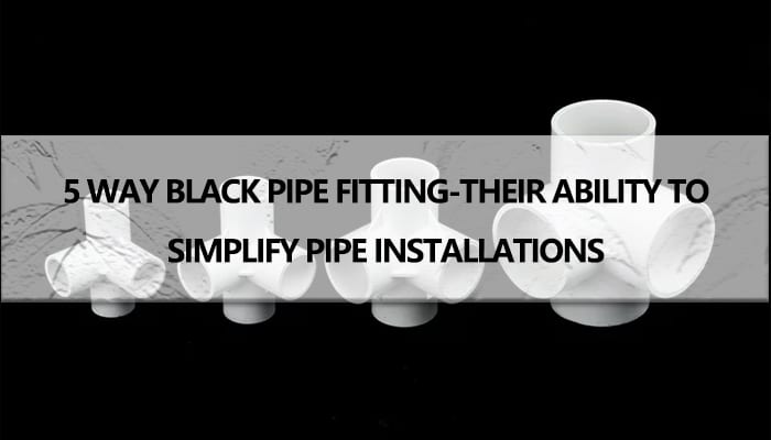 5 Way Black Pipe Fitting