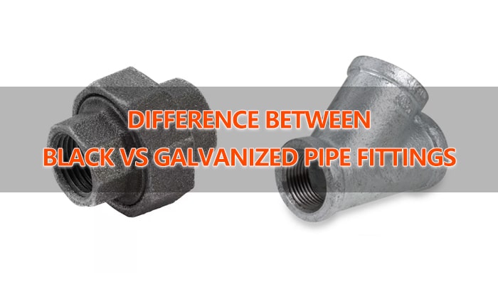 black pipe vs galvanized pipe fittings