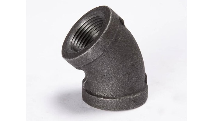 45 Degree Black Pipe Fitting