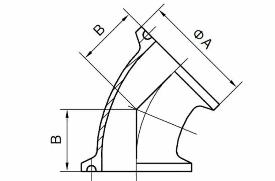 BSP Black Malleable Iron 90 Degree Bend Fig. 2